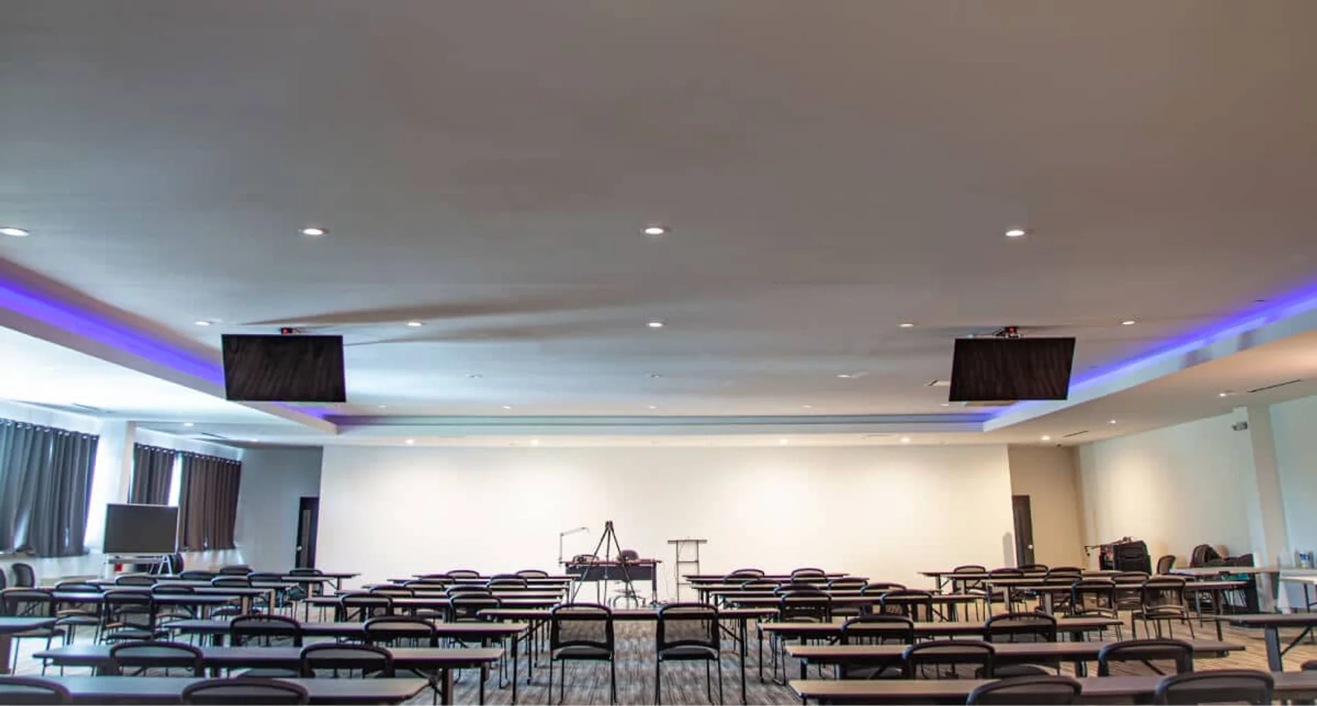 YM Education Center classroom prepared for a program